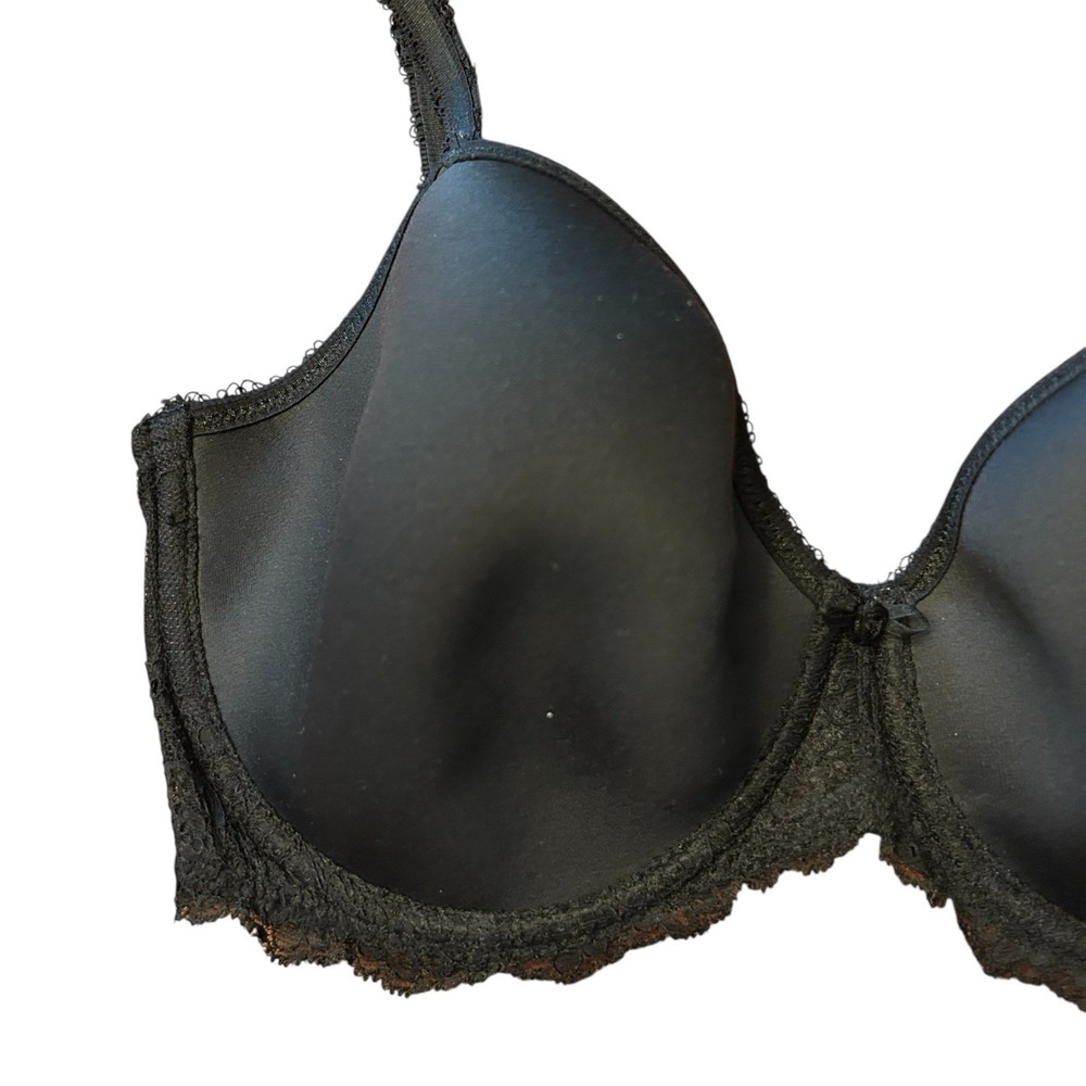 Wacoal Bra 32DD Black "Seduction Spacer" Underwire T Shirt Bra #853255‎ Opaque - Picture 5 of 10